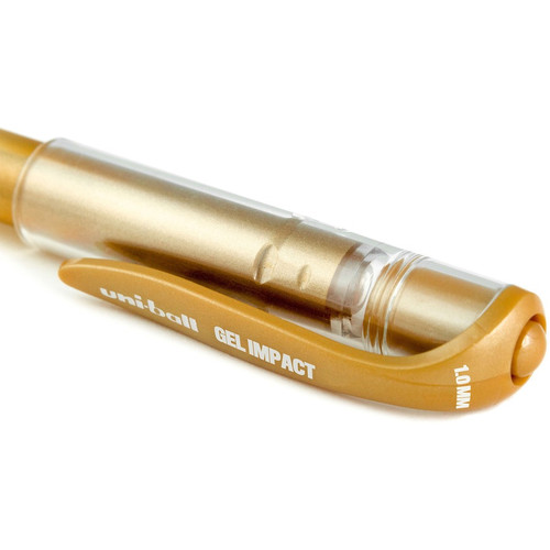 uniball Gel Impact Metallic Ink Pen - Bold Pen Point - 1 mm Pen Point Size - Assorted Ink - (UBC70295)