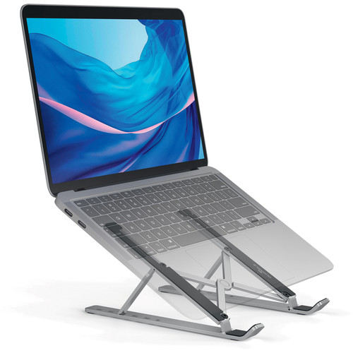 DURABLE Laptop Stand FOLD - Upto 15" Screen Size Notebook Support - Aluminum - Silver (DBL505123)