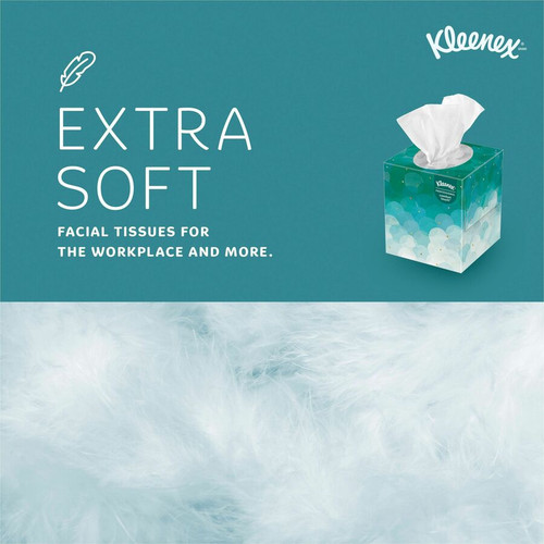 Kleenex Professional Facial Tissue Cube for Business - 2 Ply - 8.40" x 8" - White - 90 Per Box - 36 (KCC21270CT)