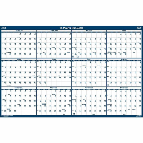 House of Doolittle Recycled Laminated Reversible Planner - Professional - Julian Dates - Yearly - - (HOD396)