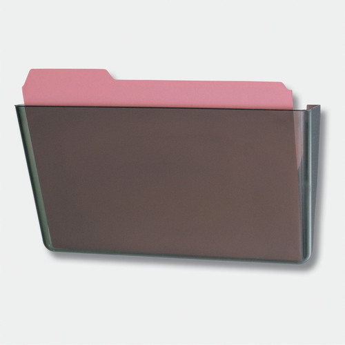 Officemate Mountable Wall File - 7" Height x 13" Width x 4.1" Depth - Smoke - Plastic - 1 Each (OIC21431)