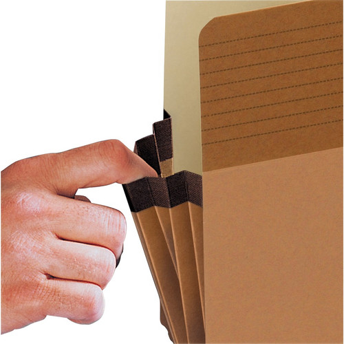 Smead Easy Grip File Pocket, Straight-Cut Tab, 5-1/4" Expansion, Letter Size, Redrope, 10 per (SMD73209)