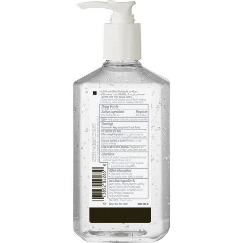 PURELL Hand Sanitizer Gel - Fragrance-free Scent - 12 fl oz (354.9 mL) - Pump Bottle Dispenser (GOJ369112)