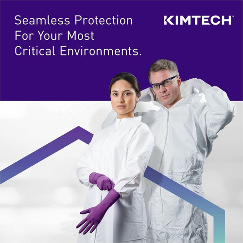 KIMTECH Purple Nitrile Exam Gloves - X-Large Size - For Right/Left Hand - Purple - Latex-free, - - (KCC55084)