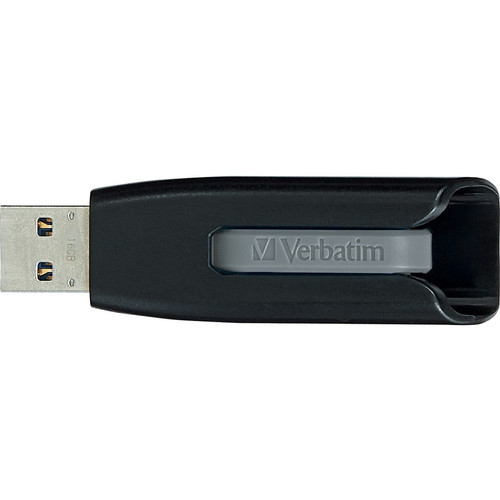 128GB Store 'n' Go V3 USB 3.2 Gen 1 Flash Drive - Gray - 128GB - Gray (VER49189)