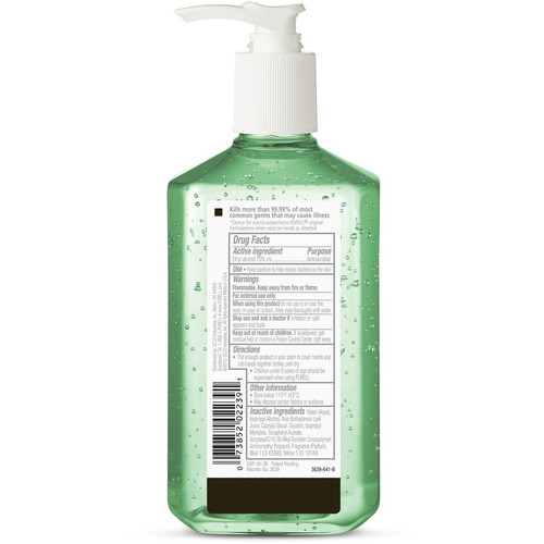 PURELL Hand Sanitizer Gel - 12 fl oz (354.9 mL) - Pump Bottle Dispenser - Kill Germs - Hand, - (GOJ363912CT)