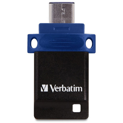 64GB Store 'n' Go Dual USB 3.2 Gen 1 Flash Drive for USB-C Devices - Blue - 64GB - Blue (VER99155)