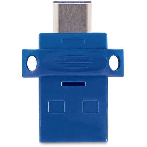 32GB Store 'n' Go Dual USB 3.0 Flash Drive for USB-C Devices - Blue - 32GB - Blue (VER99154)