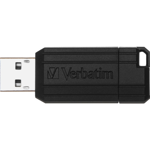32GB PinStripe USB Flash Drive - Business 10pk - Black - 32GB - Business 10pk - Black (VER70062)