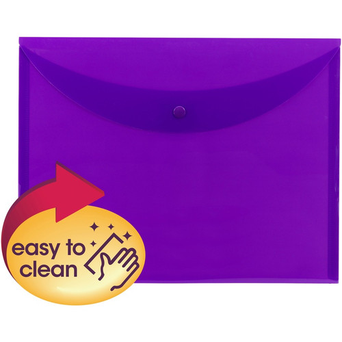 Smead Letter File Wallet - 8 1/2" x 11" - Purple - 10 / Box (SMD89684)