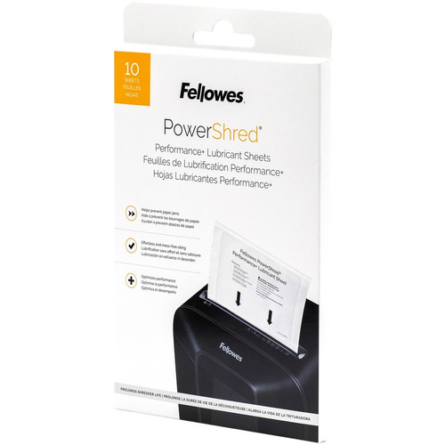 Fellowes Powershred Performance+ Lubricant Sheets - Dust Retention - White (FEL4015501)