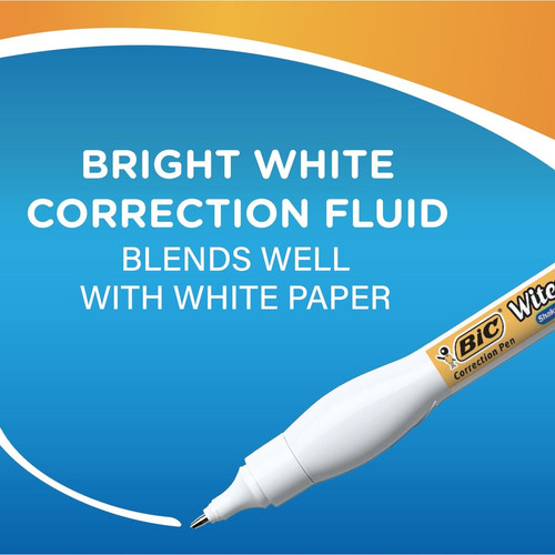 Wite-Out Shake 'n Squeeze Correction Pen - Pen Applicator - 8 mL - White - Fast-drying - 1 Each (BICWOSQP11)