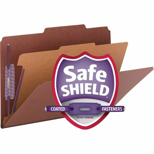 Smead SafeSHIELD 2/5 Tab Cut Legal Recycled Classification Folder - 8 1/2" x 14" - 2" Expansion - 2 (SMD18775)