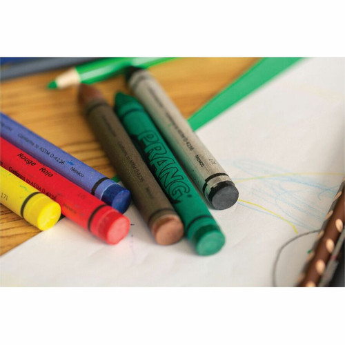 Prang Wax Crayons - Assorted - 8 / Box (DIX00000)