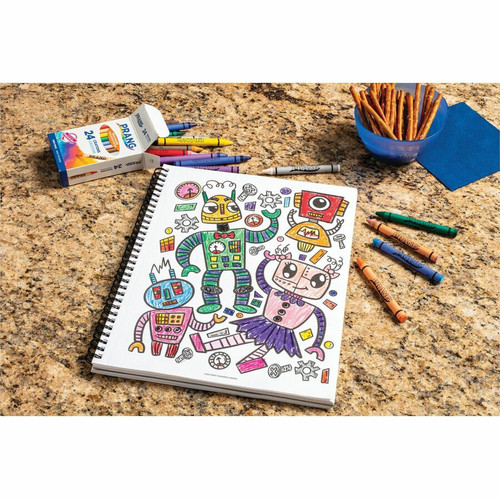 Prang 24 Count Wax Crayons - Assorted - 24 / Box (DIX00400)