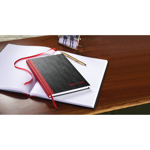 Black n' Red Casebound Ruled Notebooks - A4 - 96 Sheets - Sewn - 24 lb Basis Weight - A4 - 8 1/4" x (JDKD66174)