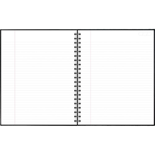 Mead Hardbound Business Notebook - Letter - 96 Sheets - Wire Bound - 0.28" Ruled - 20 lb Basis - - (MEA06100)