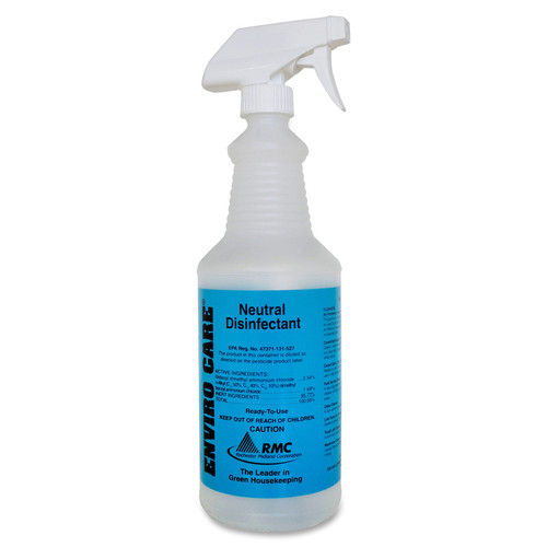 RMC Neutral Disinfectant Spray Bottle - 1 Each - Frosted Clear - Plastic (RCM35064573)
