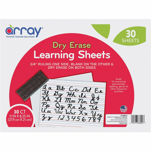 GoWrite! Dry Erase Learning Board - Dry-erase, Two-Sided, 3/4" Rule/Plain - 11" Width x 8.25" - - - (PACLB8512)
