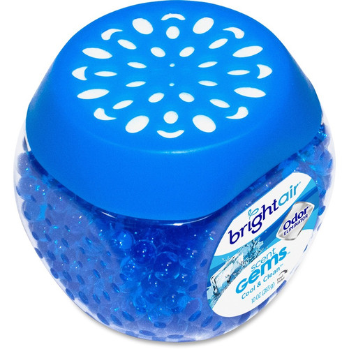 Bright Air Scent Gems Odor Eliminator - Beads - 10 oz - Cool, Clean - 45 Day - 6 / Carton (BRI900228CT)