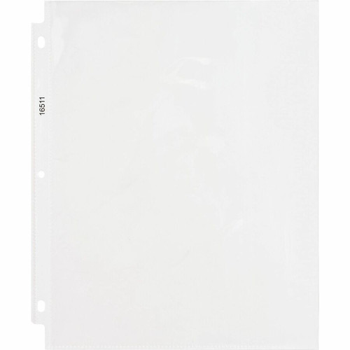 Business Source Sheet Protectors - For Letter 8 1/2" x 11" Sheet - 3 x Holes - Ring Binder - Top - (BSN16511CT)