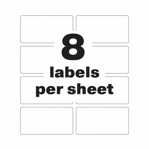 Avery PermaTrack Durable White Asset Tag Labels, 2" x 3-3/4" , 64 Asset Tags - 2" Width x 3 - (AVE61530)