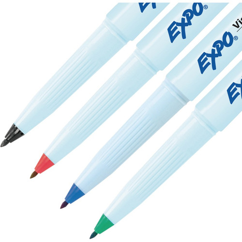 Expo Vis-&#224;-Vis Wet-Erase Markers - Fine Marker Point - Multi - 4 / Pack (SAN2134341)