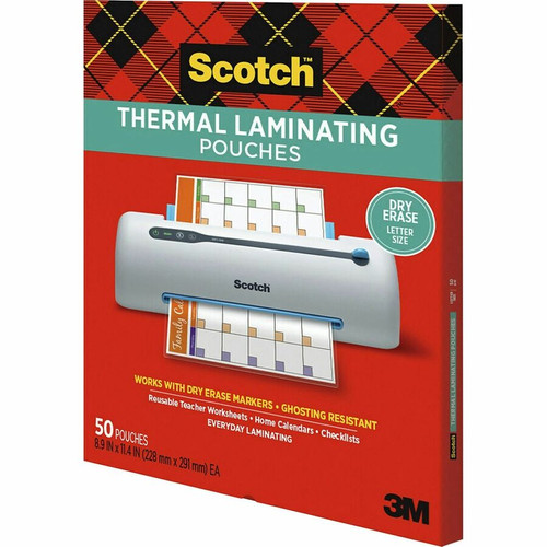 Scotch Laminating Pouch - Sheet Size Supported: Letter - Laminating Pouch/Sheet Size: 8.90" Width x (MMMTP385450DE)