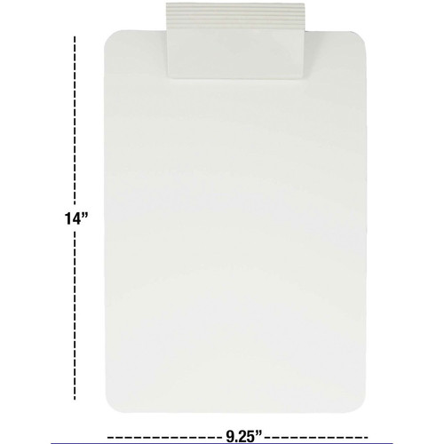 Saunders Antimicrobial Clipboard - 8 1/2" x 11" - White - 1 Each (SAU21608)