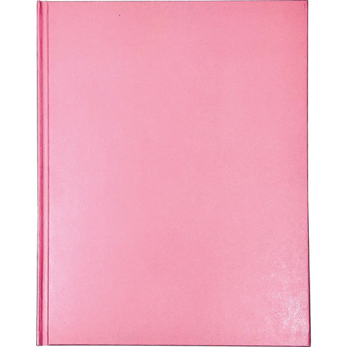 Ashley Hardcover Blank Book - 28 Pages - Letter - 8 1/2" x 11" - Pink Cover - Hard Cover, Durable - (ASH10715)
