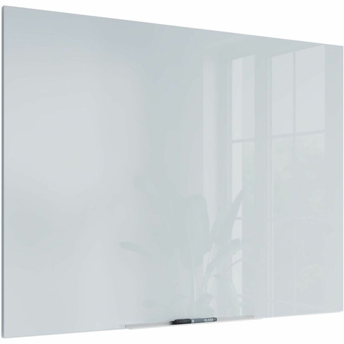 U Brands Floating Glass Dry Erase Board - 35" (2.9 ft) Width x 47" (3.9 ft) Height - Frosted White (UBR2778U0001)
