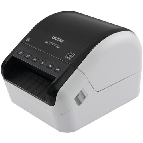 Brother QL-1110NWBC Desktop Direct Thermal Printer - Monochrome - Label Print - Ethernet - USB - - (BRTQL1110NWBC)