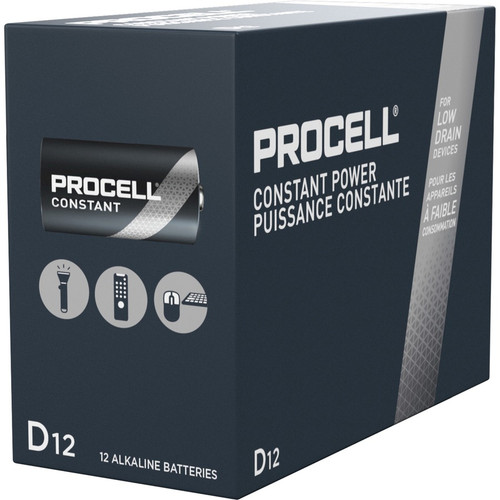Duracell Procell Alkaline D Batteries - For Multipurpose - D - 14000 mAh - 1.5 V DC - 12 / Box (DURPC1300)