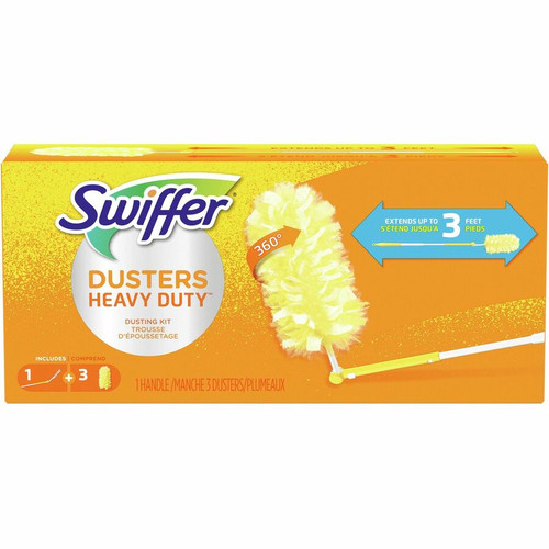 Swiffer 360 Dusters Extender Kit - 36" Handle Length - Plastic Handle - 1 / Kit - White (PGC82074)