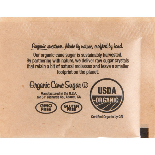 Genuine Joe Turbinado Natural Cane Sugar Packets - Packet - 0.159 oz (4.5 g) - Molasses Flavor - - (GJO70470)