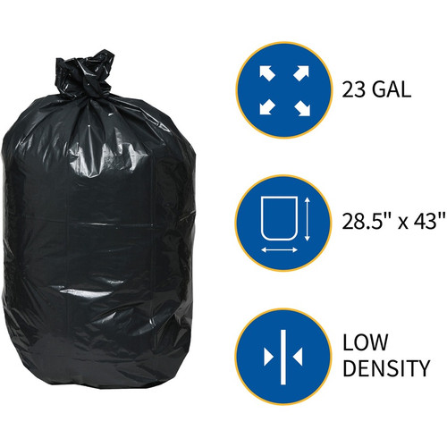 Genuine Joe Slim Jim 23-gallon Can Liners - Medium Size - 23 gal Capacity - 28.50" Width x 43" - - (GJO70057)