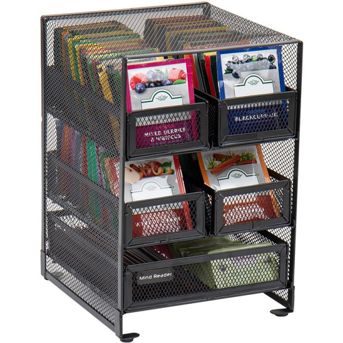Mind Reader Network 5-Compartment Tea Bag Organizer - 30 x Tea Bag - 5 Compartment(s) - 5 Drawer(s) (EMSMMTDR5)
