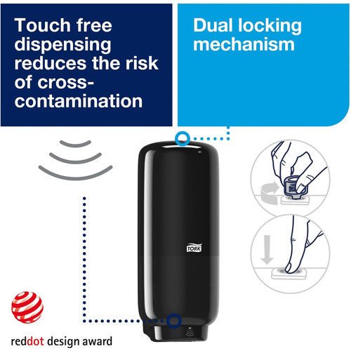 TORK Foam Skincare Auto Dispenser w/Sensor - Automatic - Hygienic, Lockable, Wall Mountable, Refill (TRK571608CT)