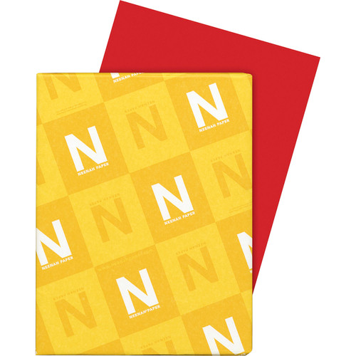 Astrobrights Colored Cardstock - Rocket Red - Letter - 8 1/2" x 11" - 65 lb Basis Weight - Smooth - (WAU22841)