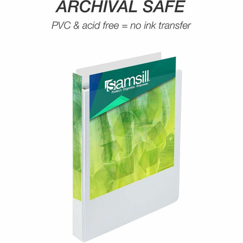 Samsill Earth's Choice Plant-based Durable View Binder - 1" Binder Capacity - Letter - 8 1/2" x 11" (SAM16937)