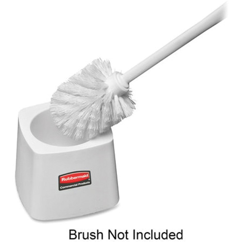 Rubbermaid Commercial Toilet Bowl Brush Holder - Vertical - Polypropylene - 1 Each - White (RCP631100)