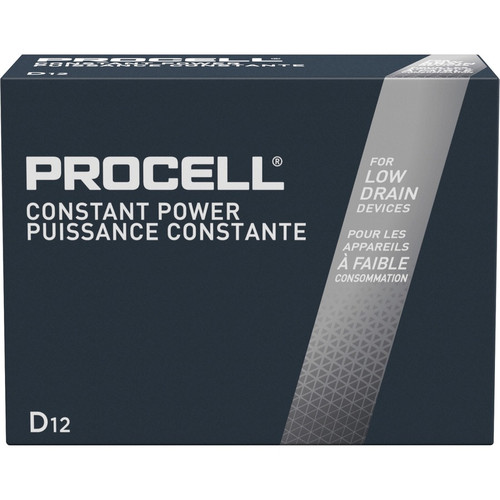 Duracell Procell Alkaline D Battery Boxes of 12 - For Multipurpose - D - 14000 mAh - 1.5 V DC - 72 (DURPC1300CT)