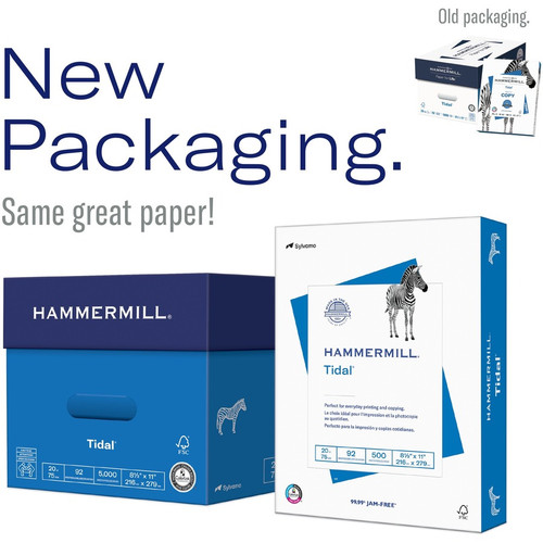Hammermill Tidal Express Pack Copy Paper - White - 92 Brightness - Letter - 8 1/2" x 11" - 20 lb - (HAM163120PL)