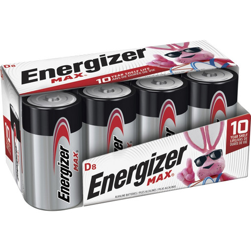 Energizer MAX Alkaline D Battery 8-Packs - For Multipurpose - D - 96 / Carton (EVEE95FP8CT)