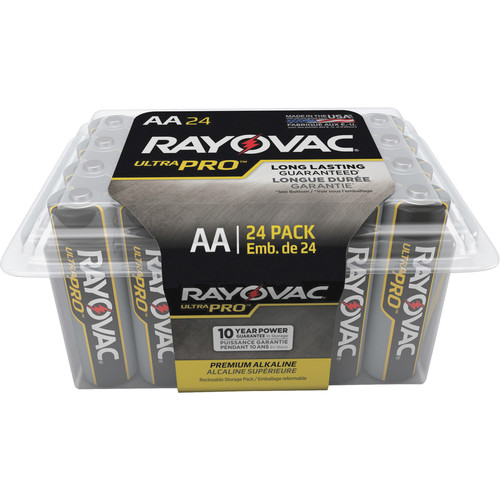 Rayovac Ultra Pro Alkaline AA Battery 24-Packs - For Multipurpose - AA - 1.5 V DC - 12 / Carton (RAYALAA24PPJCT)