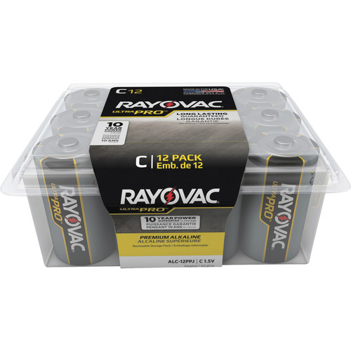 Rayovac Ultra Pro Alkaline C Battery 12-Packs - For Multipurpose - C - 1.5 V DC - 8 / Carton (RAYALC12PPJCT)