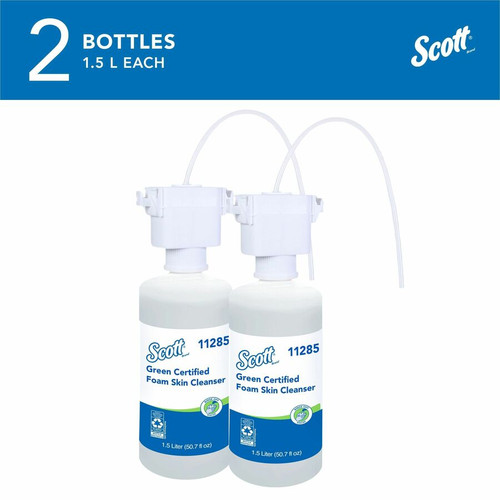 Scott Essential Green Certified Foam Skin Cleanser - Foam - 1.59 quart - Applicable on Hand - - 2 / (KCC11285CT)