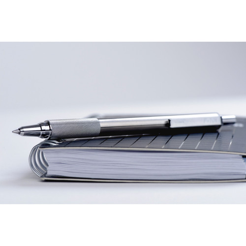 Zebra Pen STEEL 7 Series F-701 Retractable Ballpoint Pen - 0.7 mm Pen Point Size - Refillable - - - (ZEB29411BX)