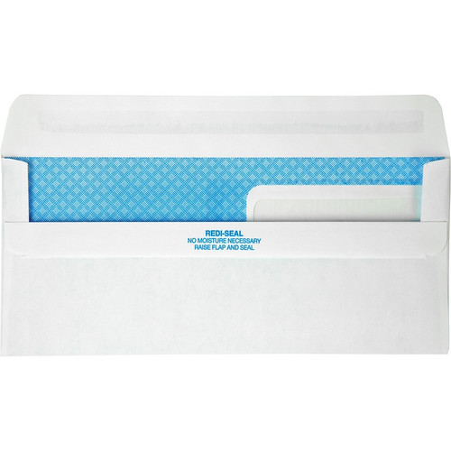 Quality Park No. 9 Double Window Security Tint Envelopes with Redi-Seal Self-Seal - Double - - (QUA24529)