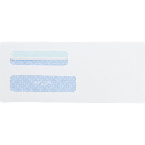Quality Park No. 8-5/8 Double Window Security Tint Envelopes with Redi-Seal Self-Seal - Double (QUA24539)